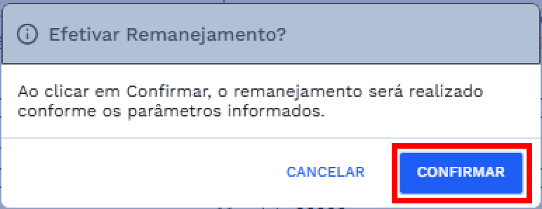Confirmação de Efetivação Confirmação de Efetivação