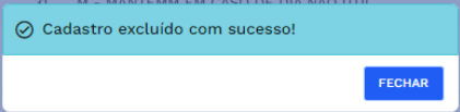 Caixa de diálogo de sucesso