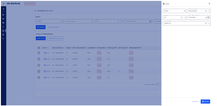 Janela Cadastro de Livro