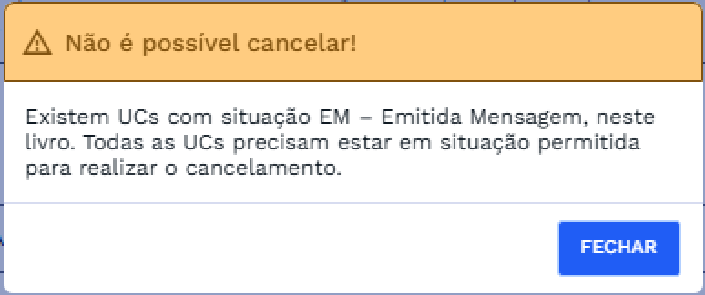 Validação - Livro com UCs em situação EM Validação - Livro com UCs em situação EM