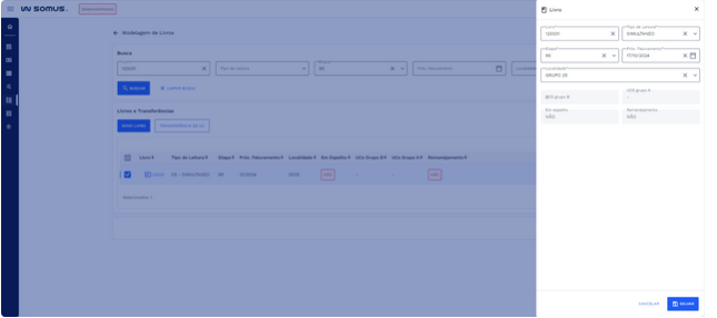 Janela de Livro em modo edição